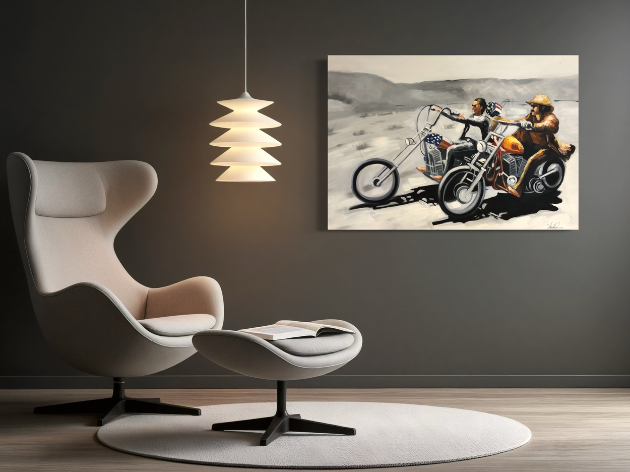 Obraz z motocyklami