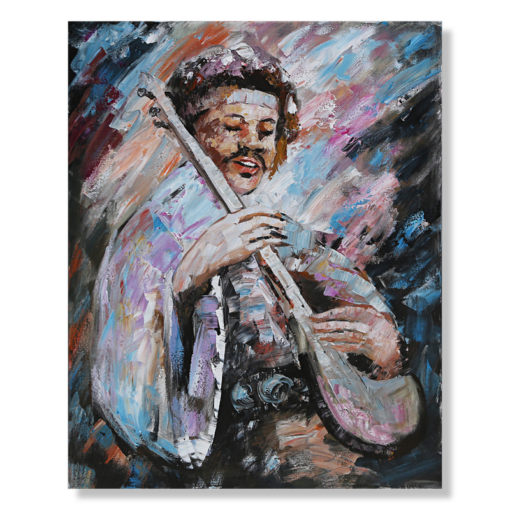 Obraz z gitarą