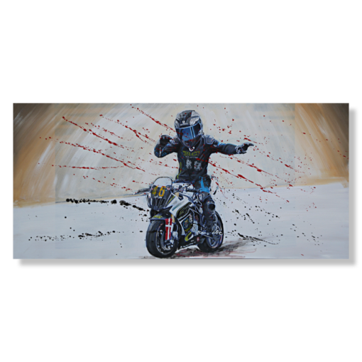 Obraz z motocyklem wyścigowym