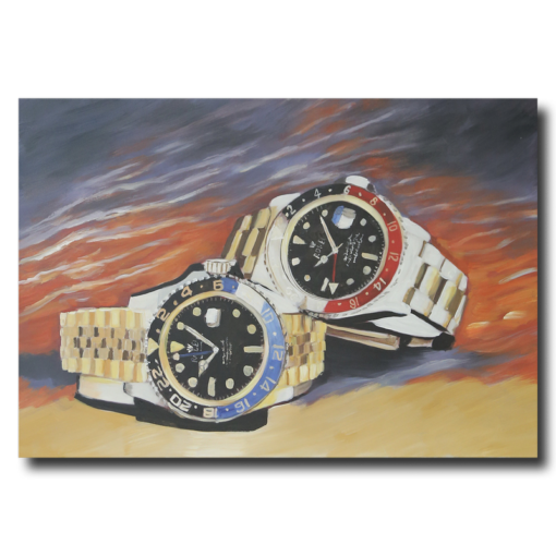 Obraz z zegarkami Rolex
