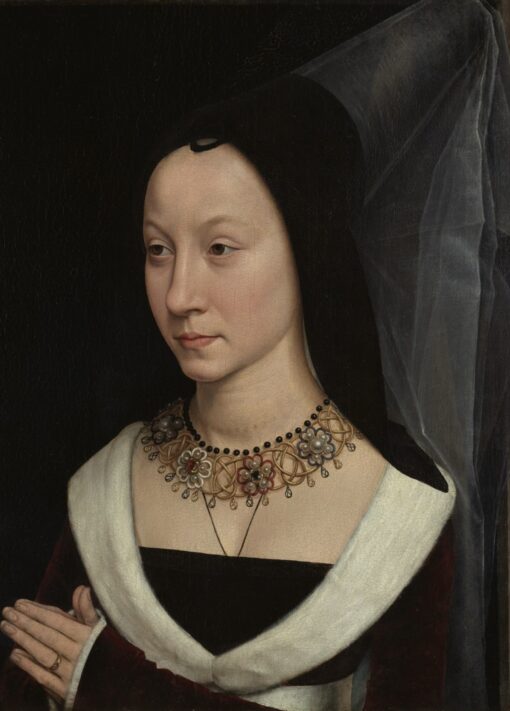 Hans Memling – Maria Portinari, wydruk na płótnie na blejtramie
