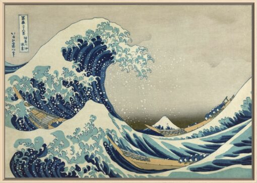 Płótno z artystą Katsushika Hokusai - Under the Wave off Kanagawa
