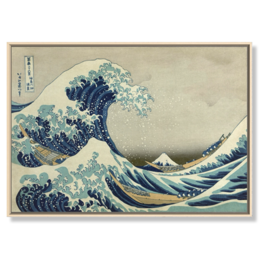 Płótno z artystą Katsushika Hokusai - Under the Wave off Kanagawa