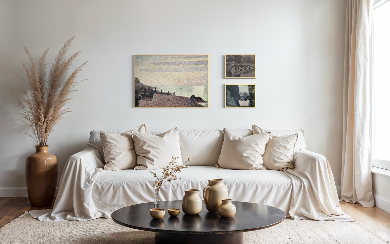 The Blue Horizon – Poster Collection | Choiselat, Remington & Seurat | Kunstlageret