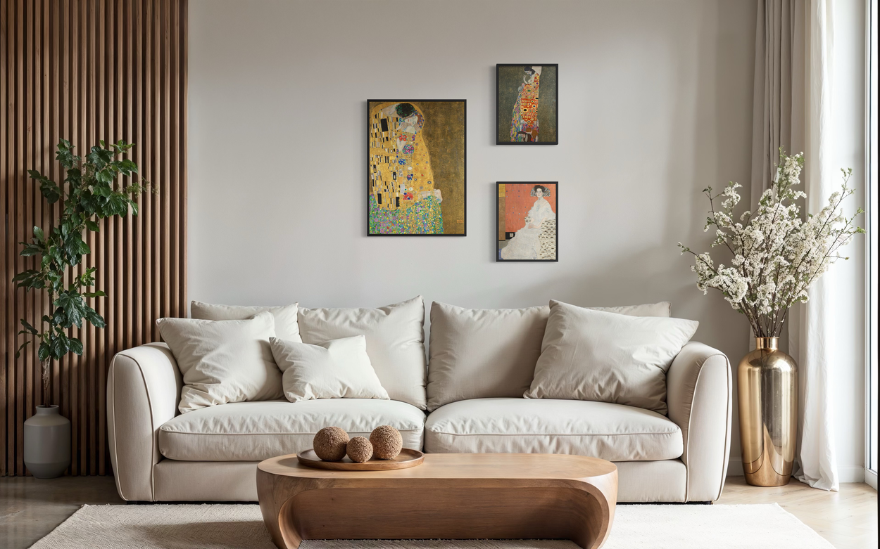 The Golden Trilogy – Poster Collection | Gustav Klimt | Kunstlageret